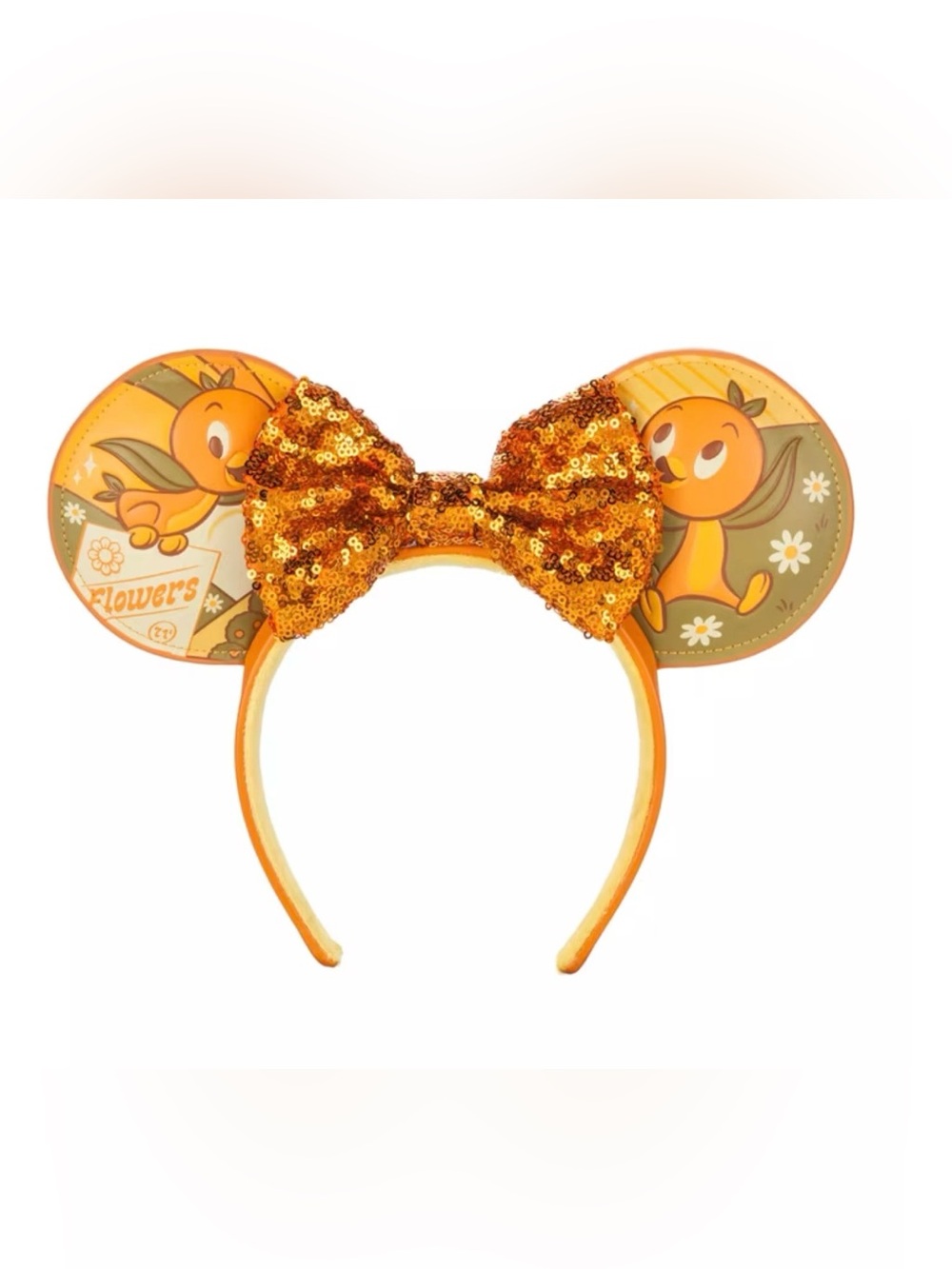 Disney Parks Orange Bird Sequin Ear Headband